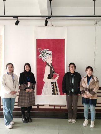 中国画专业学生参加米兰周设计大赛传统组比赛